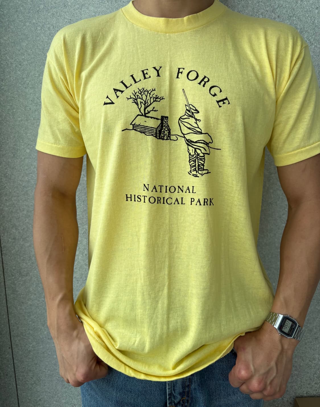 80s USA 빈티지 Valley Forge 내셔널 파크 티셔츠 XL 상품이미지4