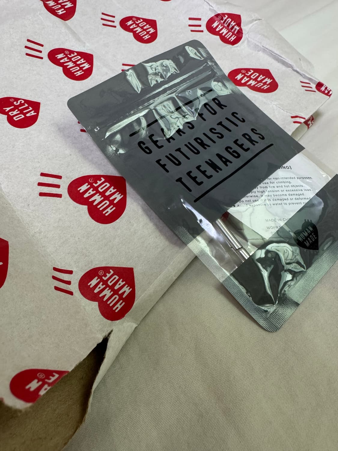 휴먼메이드 하트 카라비너 실버 새상품 상품이미지2