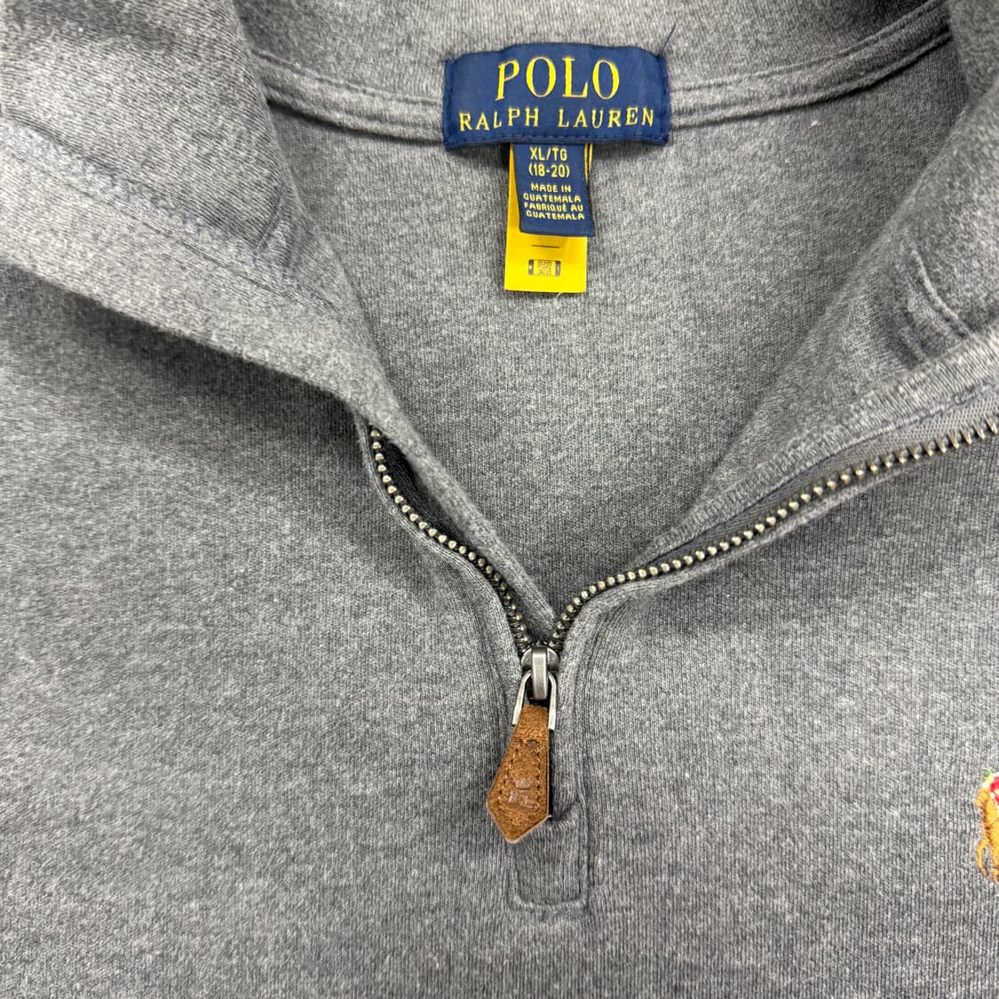 (S)폴로 랄프로렌 코튼 하프집업(차콜) 상품이미지2