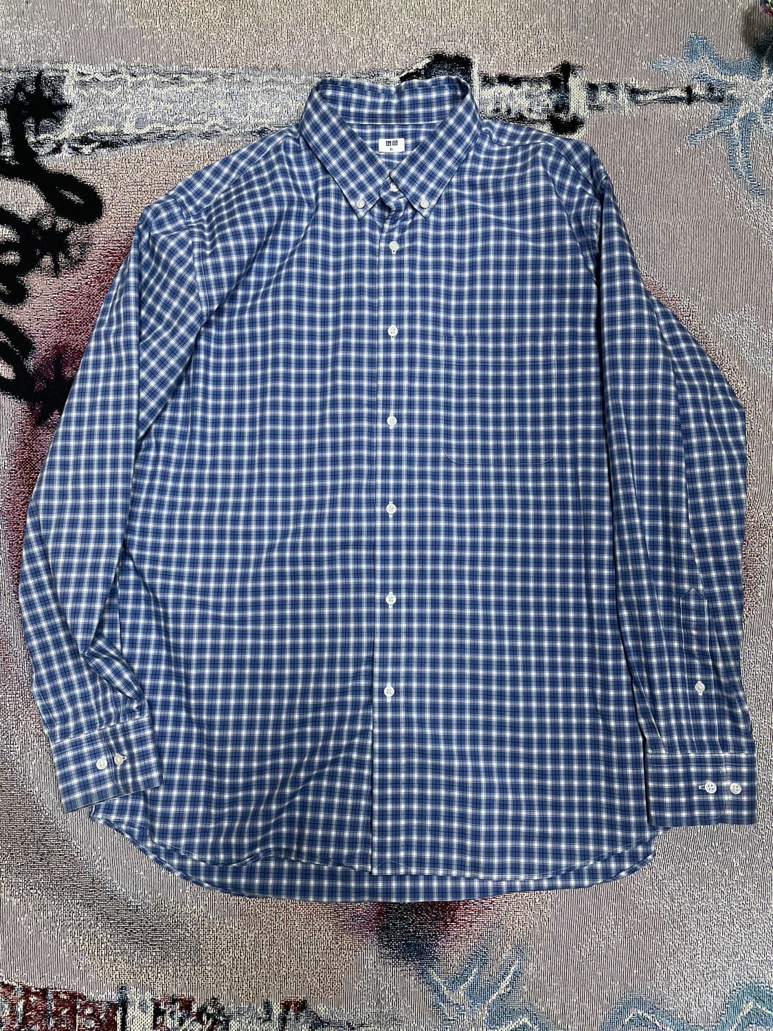 [XL] uniqlo brodcloth check shirts 상품이미지1