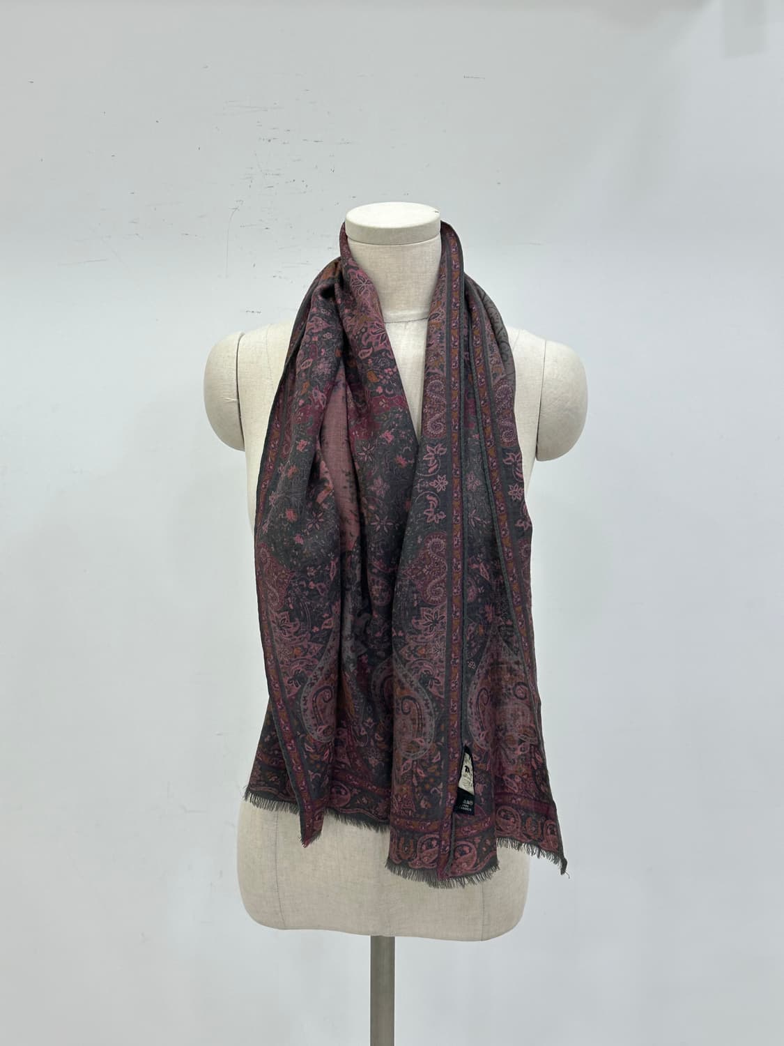 에트로 울 실크 머플러 상품이미지5