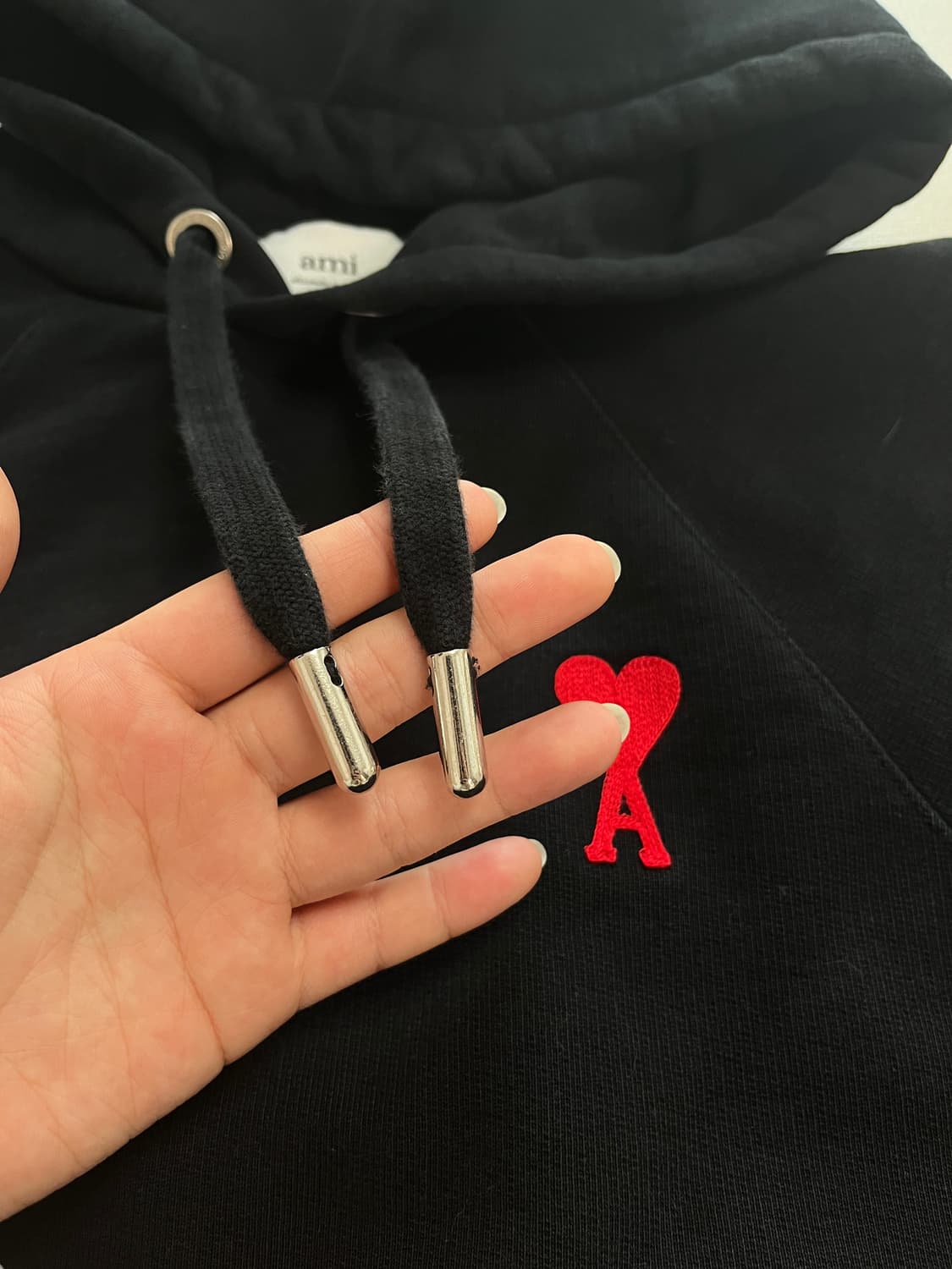 아미 스몰 하트 로고 후드티 상품이미지4