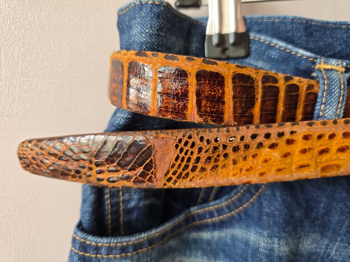 RARE 80s Japan Archive - Crocodile Belt 상품이미지5