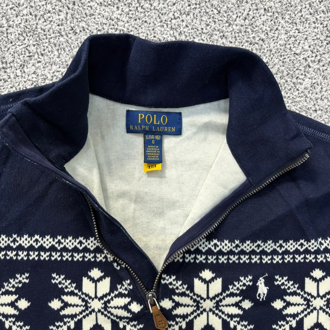 L 폴로 랄프로렌 여성 반집업 긴팔 니트 0407J 상품이미지2