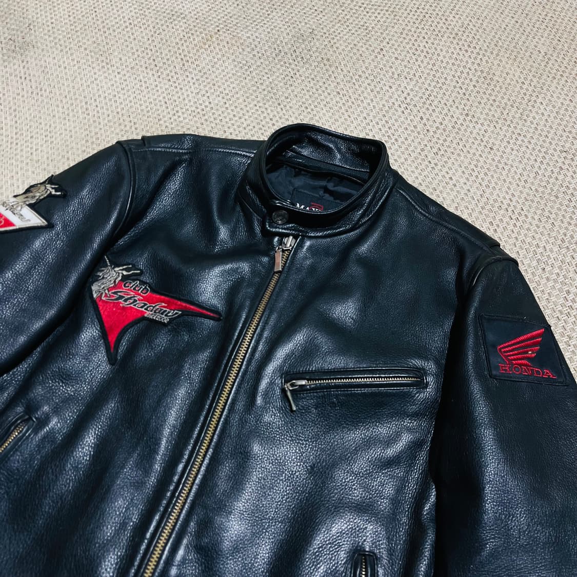 빈티지 소가죽 레이싱 자켓  상품이미지2