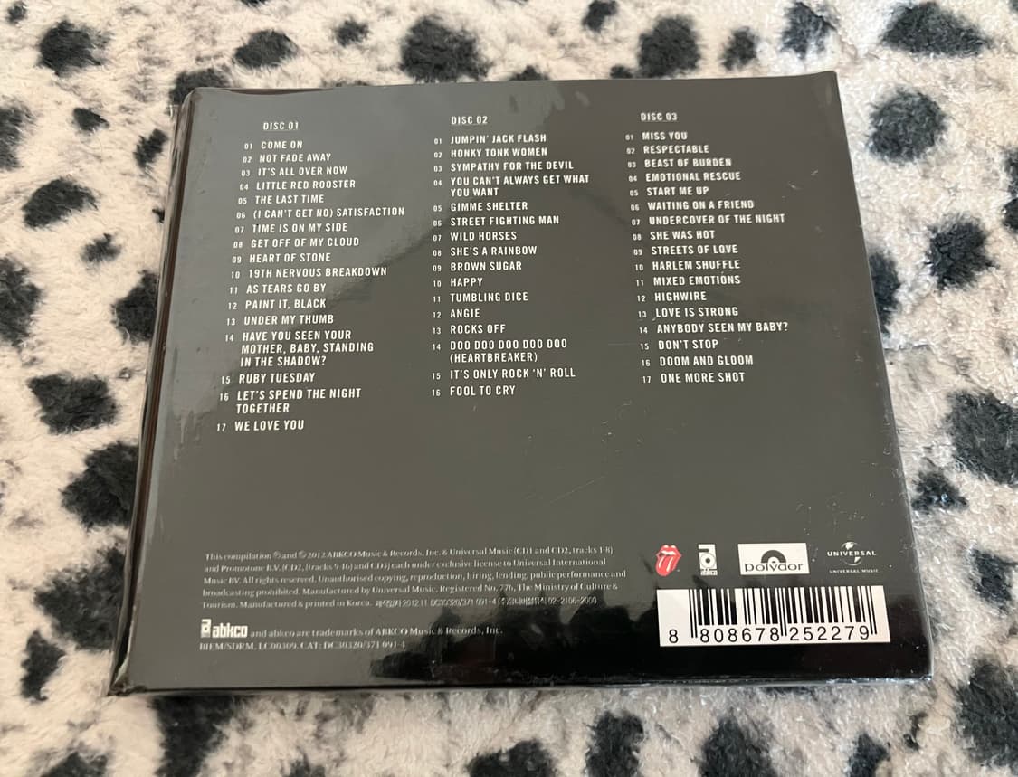 롤링스톤즈 GRRR! 국내 라이센스 초판 미개봉 3CD 롤링스톤스 시디 상품이미지5