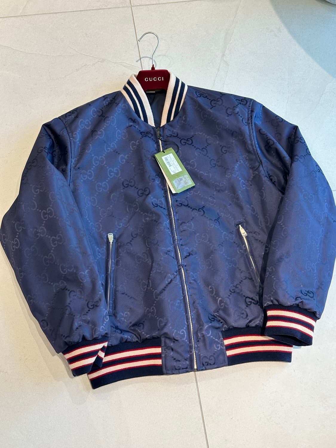 구찌 리버시블 나일론 캔버스 자켓 52사이즈 상품이미지1