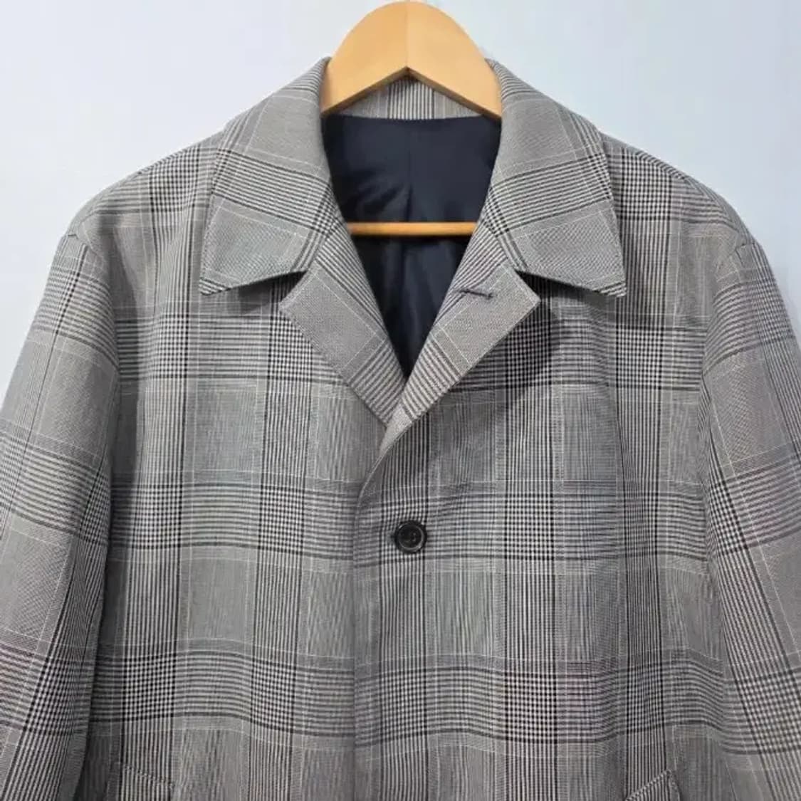 솔리드옴므 체크 맥코트 48사이즈 (100) 상품이미지7