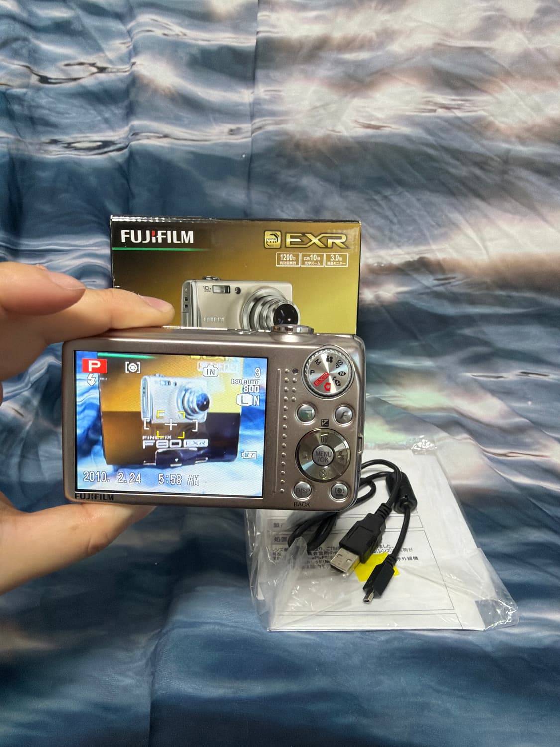 후지필름 파인픽스 f80exr 실버 커메라 미품박스셋🤍✨ 상품이미지5