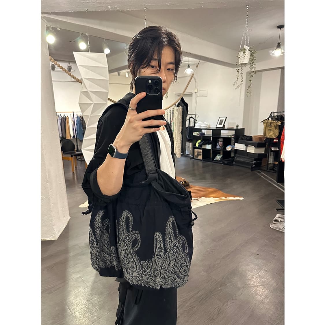 요지야마모토 페이즐리 토트백 상품이미지4