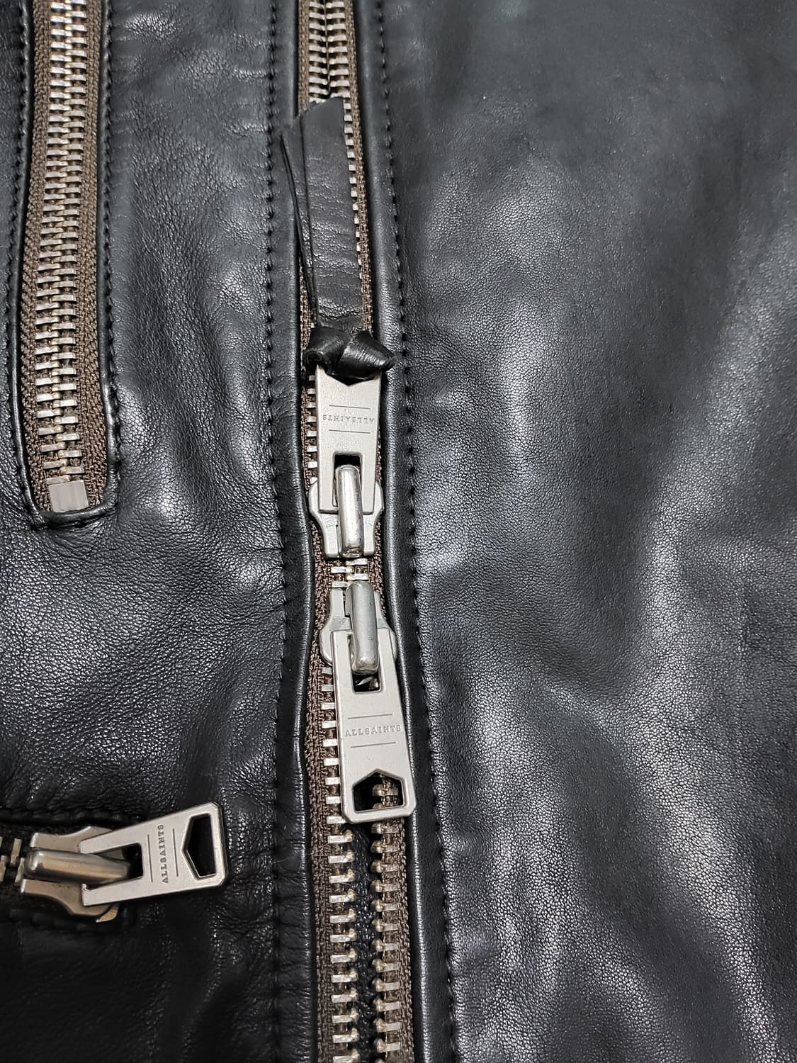 올세인츠 양가죽 콘로이바이커자켓 상품이미지5