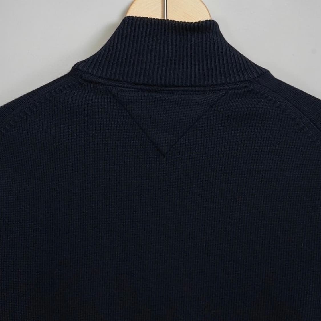 Tommy Hilfiger 타미힐피거 집업 니트 가디건 100 워시드네이 상품이미지4