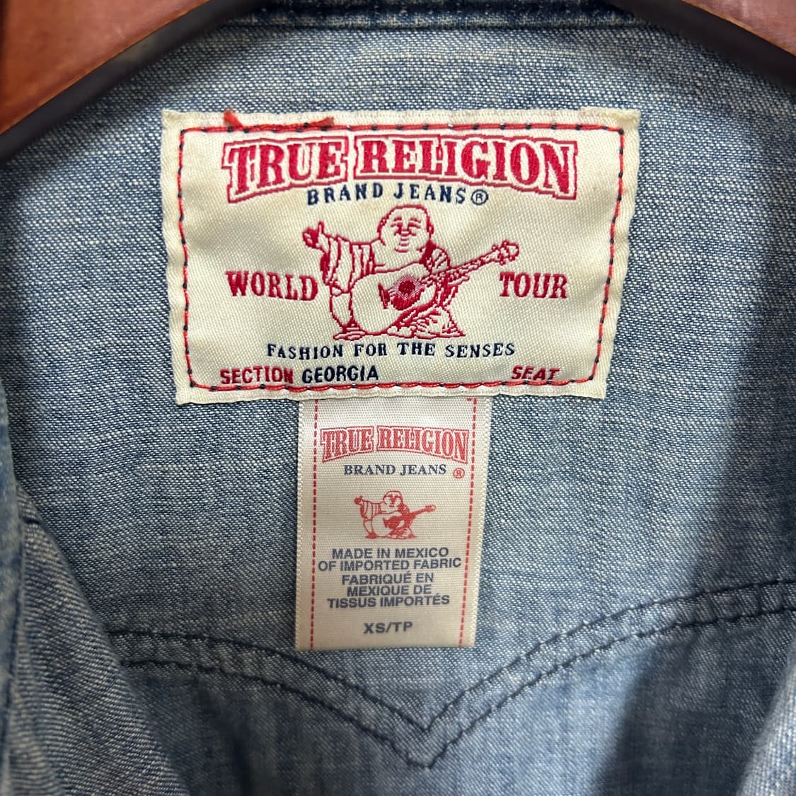 트루릴리전 웨스턴 투포켓 데님 셔츠 상품이미지6