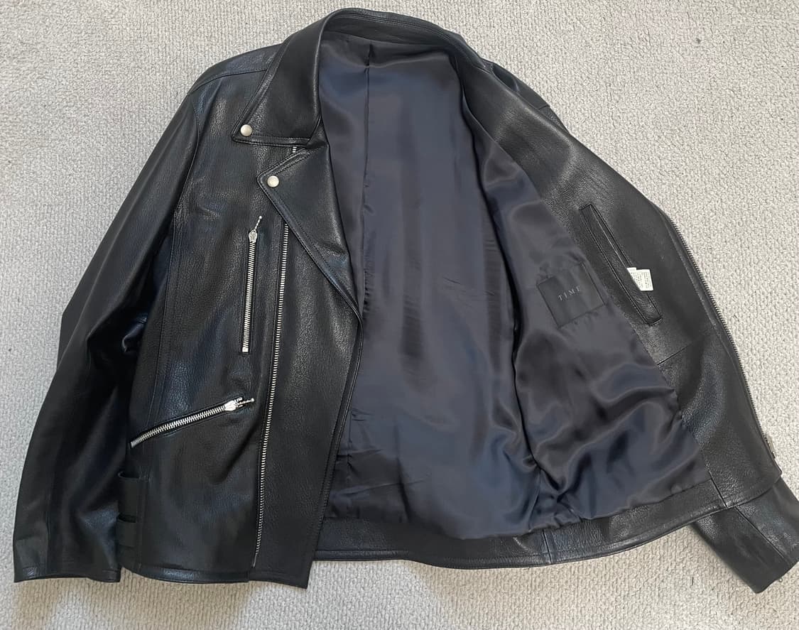 타임옴므 / 라이더 램스킨 레더 자켓/ 105/ 블랙 상품이미지7