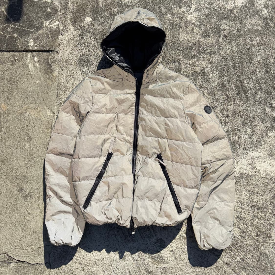 [XL] Duvetica X Hydrogen 리플렉티브 후드 패딩 상품이미지2