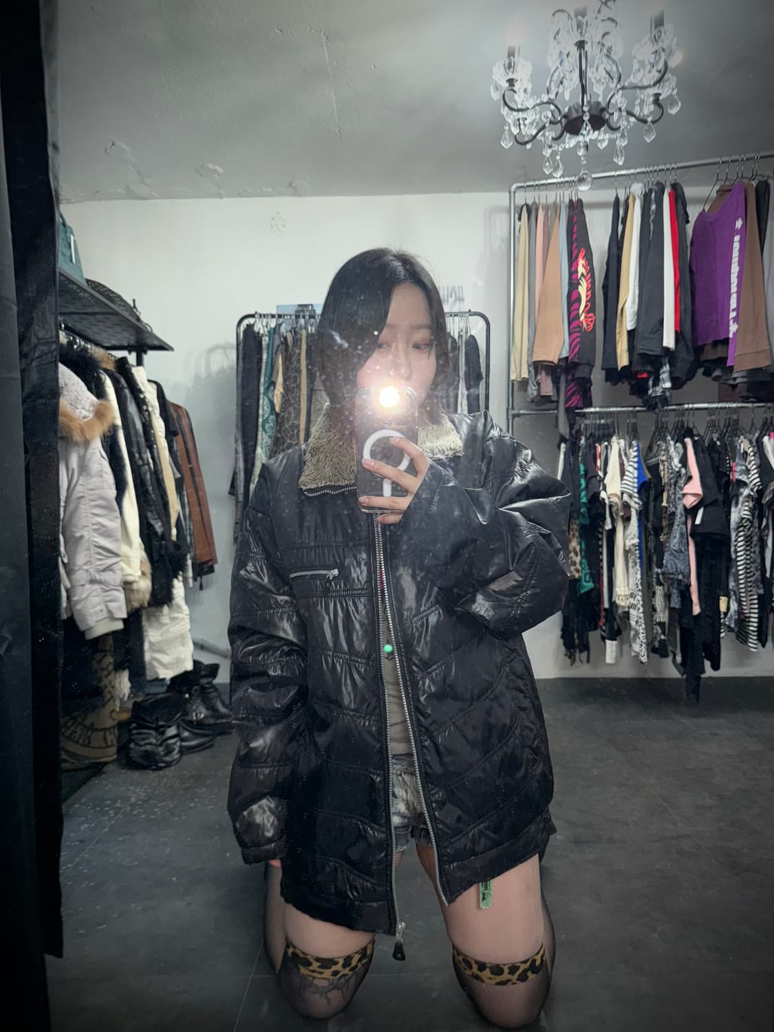 00s fur zipper detailed jumper 상품이미지4