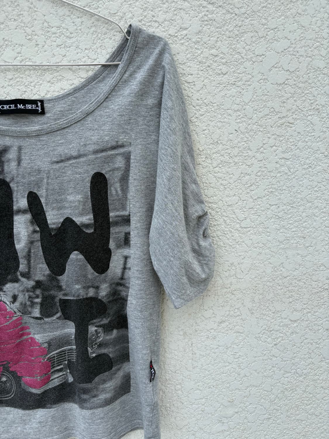 10 i luv me shirring grey top 상품이미지2