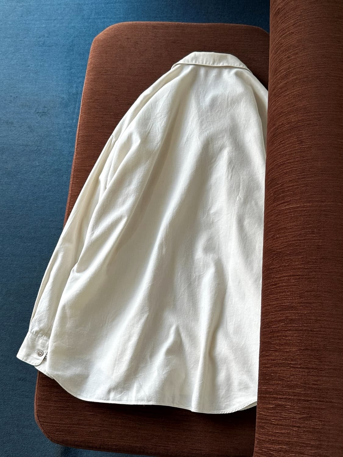 Design collar brushed cotton shirt 상품이미지5