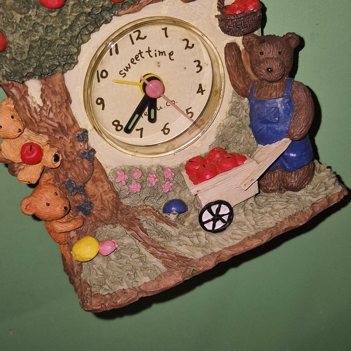 90s 레트로 테디베어 알람 탁상 시계 상품이미지8