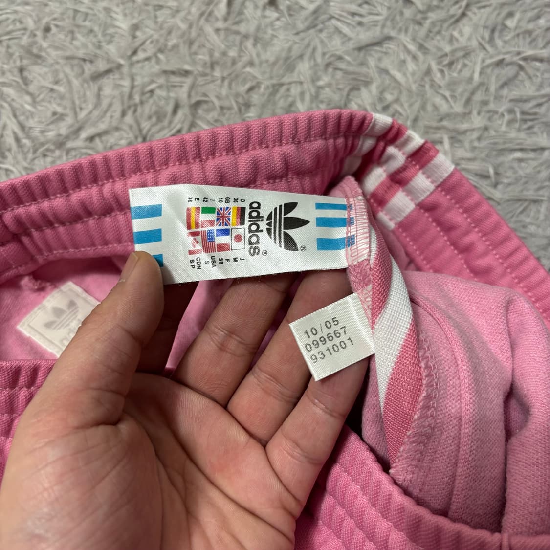 아디다스 핑크 삼선 세미부츠 팬츠 상품이미지5