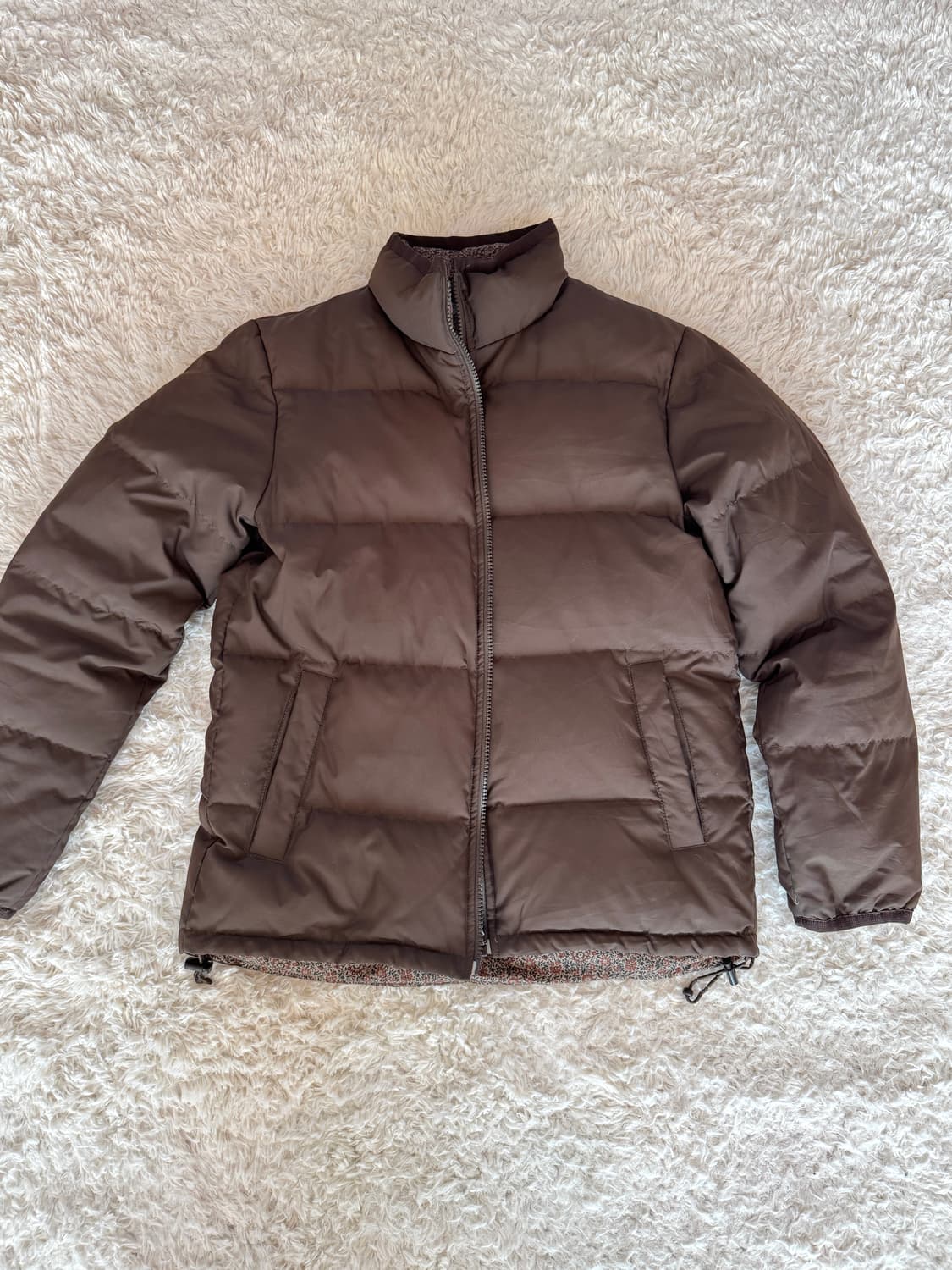 Vintage 브라운 리버시블 패딩 상품이미지4