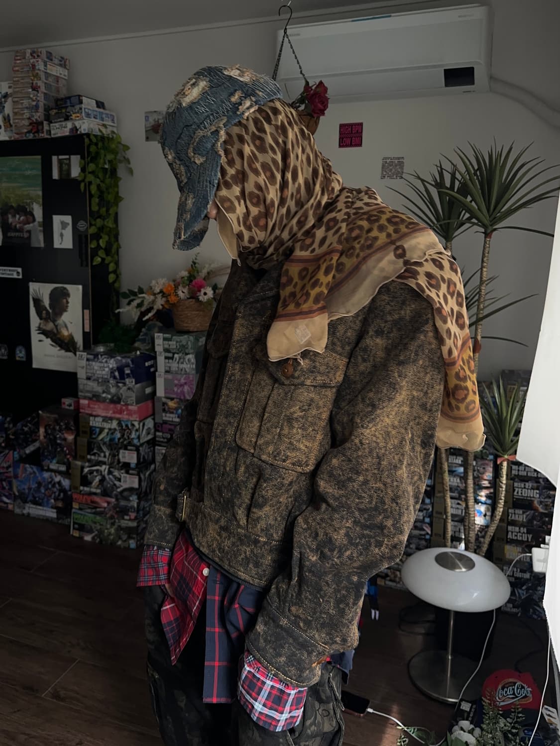 Cidu Leathers 더티 & 러스티 쉘 더블 데님 자켓 상품이미지1