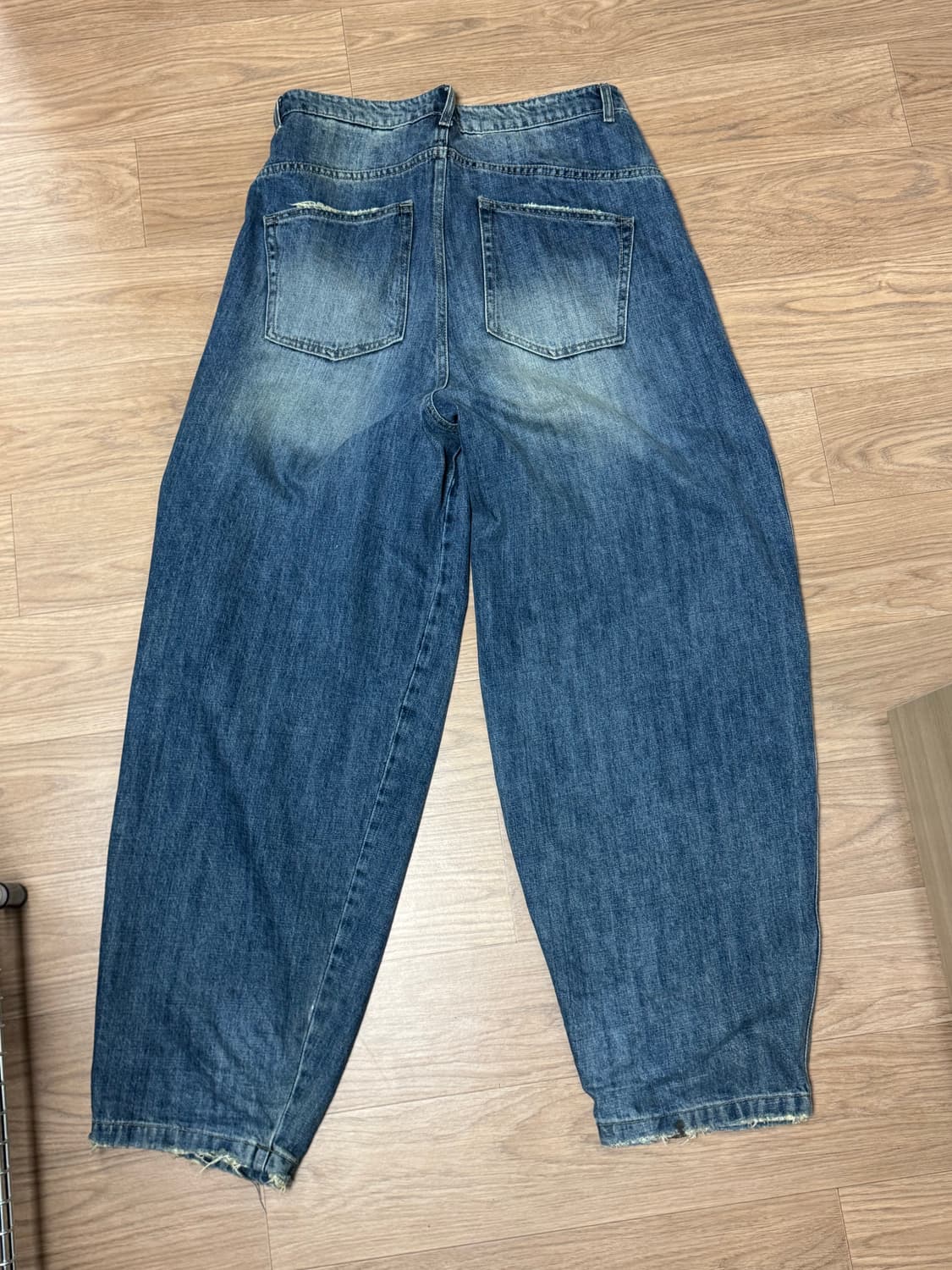 쿠어 디스 샌드워싱 벌룬핏 데님 L 상품이미지2