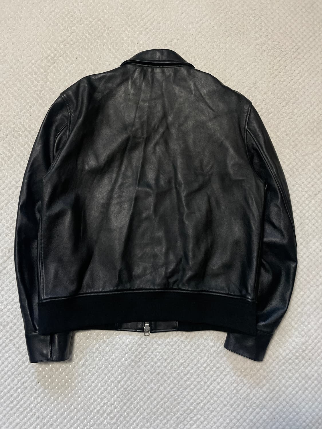 TONY WACK 토니웩 2WAY 램스킨 양가죽 레더 블루종 자켓 상품이미지4