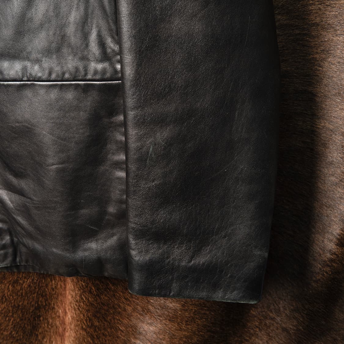 [107] 00s 휴고보스 HUGO BOSS 램스킨 레더자켓 블랙  상품이미지3