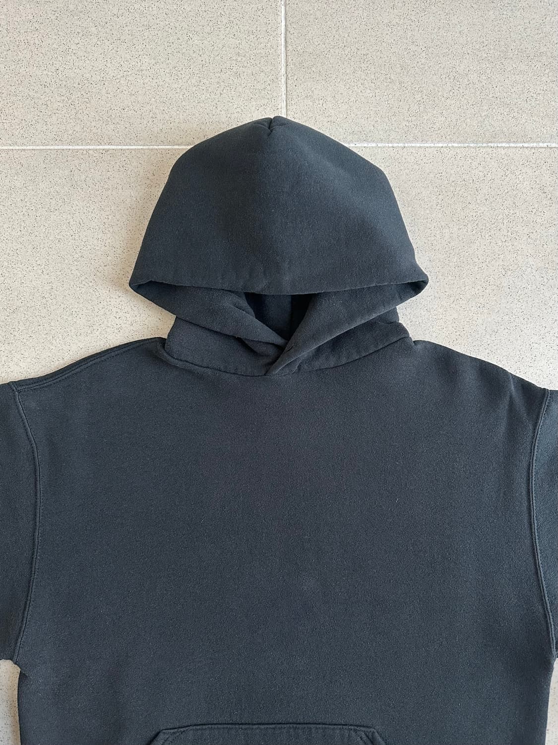 90s 빈티지 러셀 후드 블랙 M USA 상품이미지4