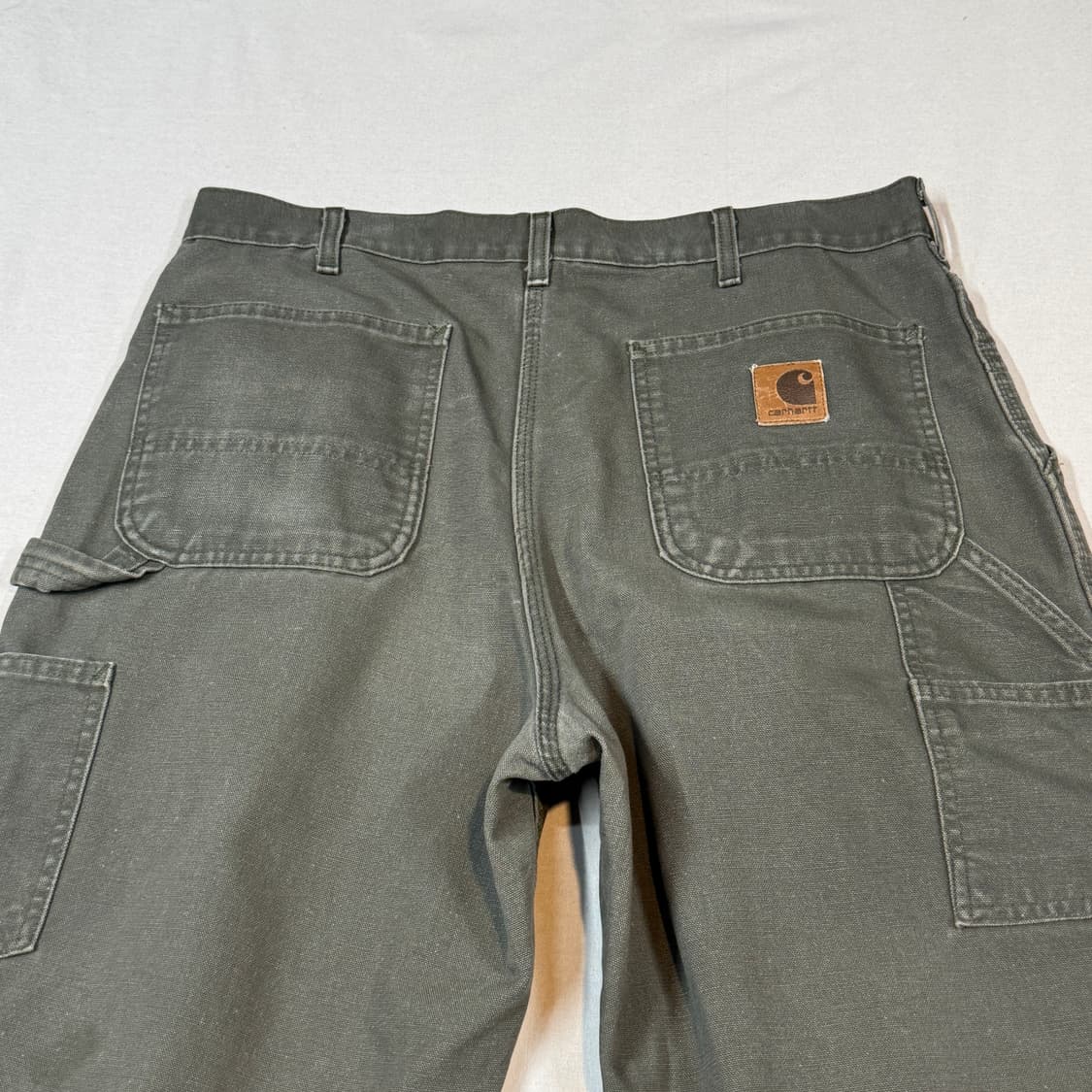 36inch) 칼하트 카펜터 워크팬츠 모스그린 덕 캔버스 상품이미지2