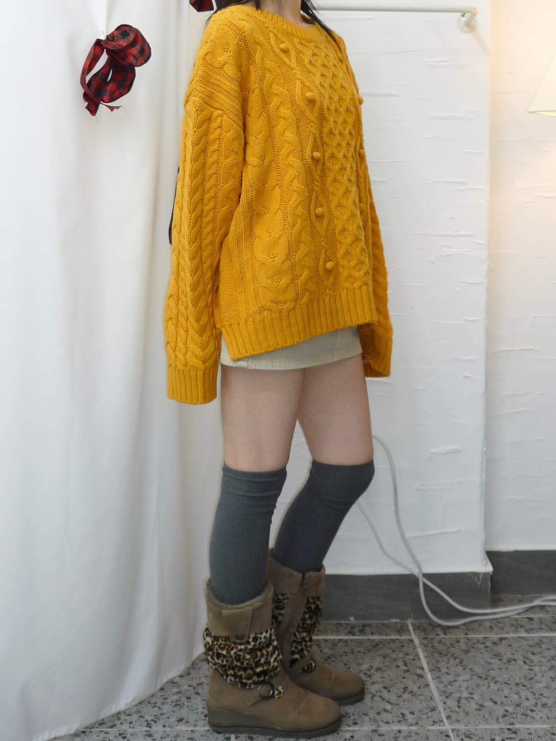 Pom Pom mustard knit 상품이미지3