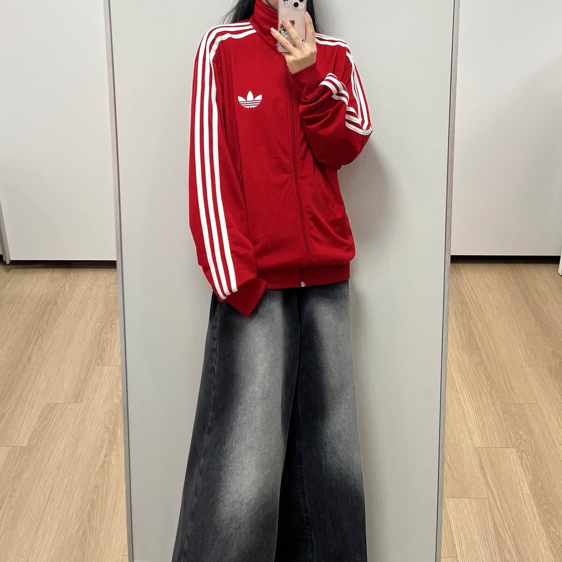 아디다스 구파이어버드 레드 트랙탑 져지 상품이미지1