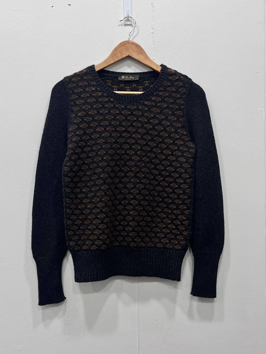 로로피아나 캐시미어 패턴 니트 38사이즈 상품이미지2