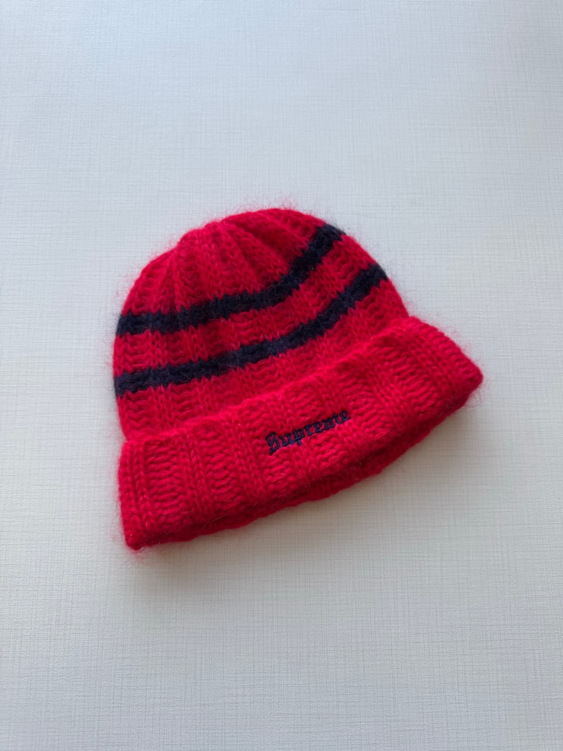 Fw24 슈프림 브러쉬드 스트라이프 비니 상품이미지2