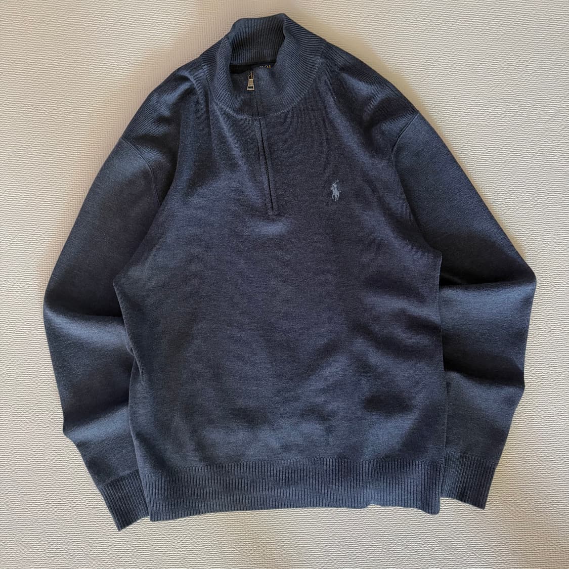 폴로 랄프로렌 메리노 울 반집업 니트 상품이미지1