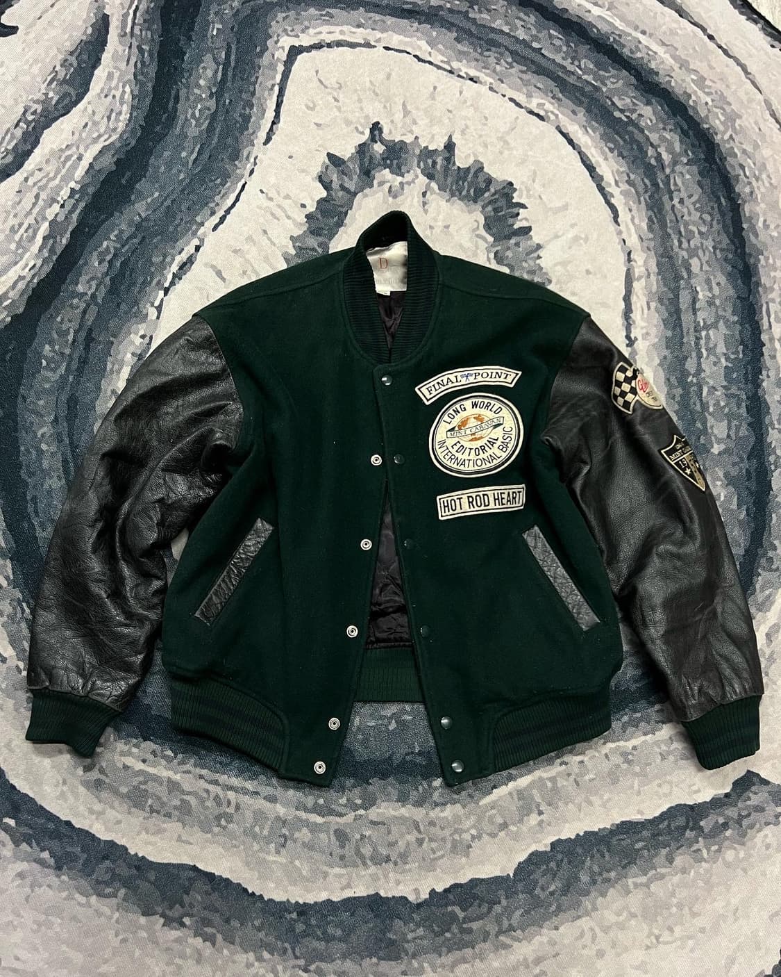 DULY DO WOOL LEATHER VARSITY 상품이미지1