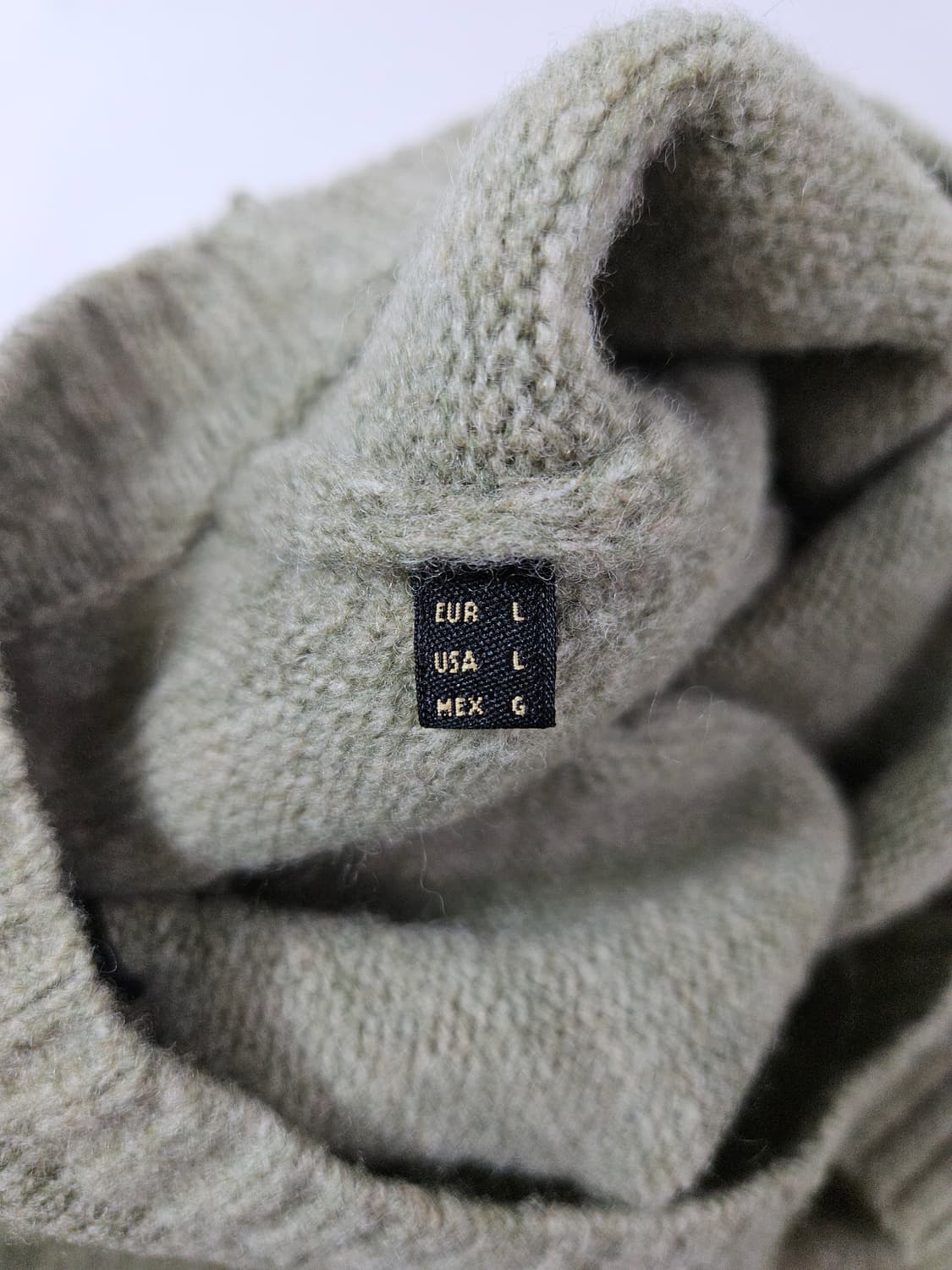 마시모두띠 모헤어 니트 올리브 엑스드라파인울 L 상품이미지5