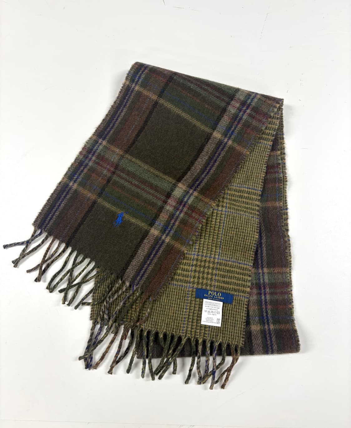 폴로 울 체크 목도리 CK9797 상품이미지1