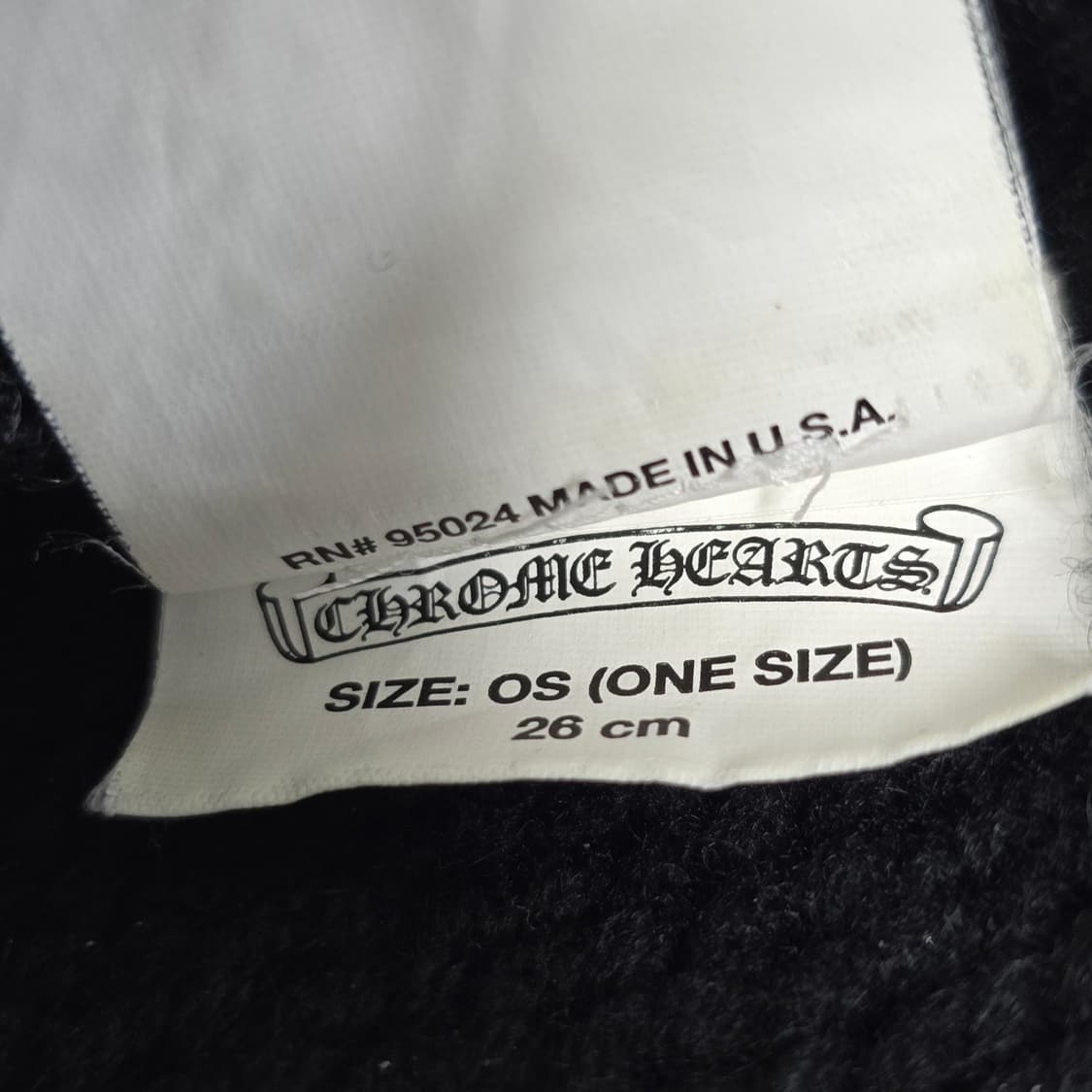 크롬하츠 플레어 레더패치 캐시미어 비니 판매 상품이미지7