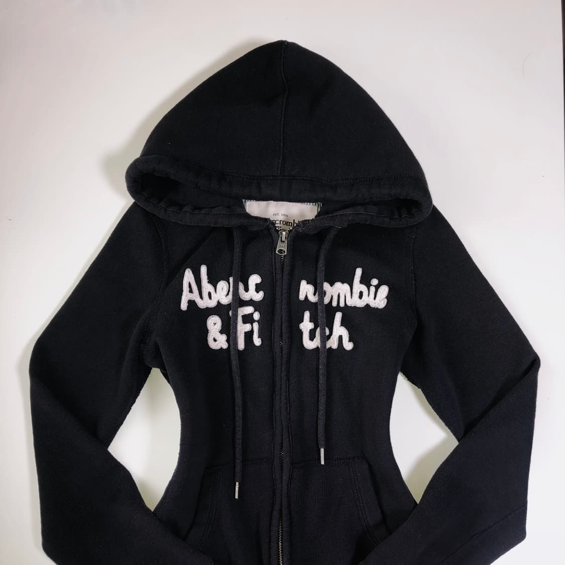 유일매물 대대장 아베크롬비 딱붙핏 후드집업 s 다크네이비 상품이미지1