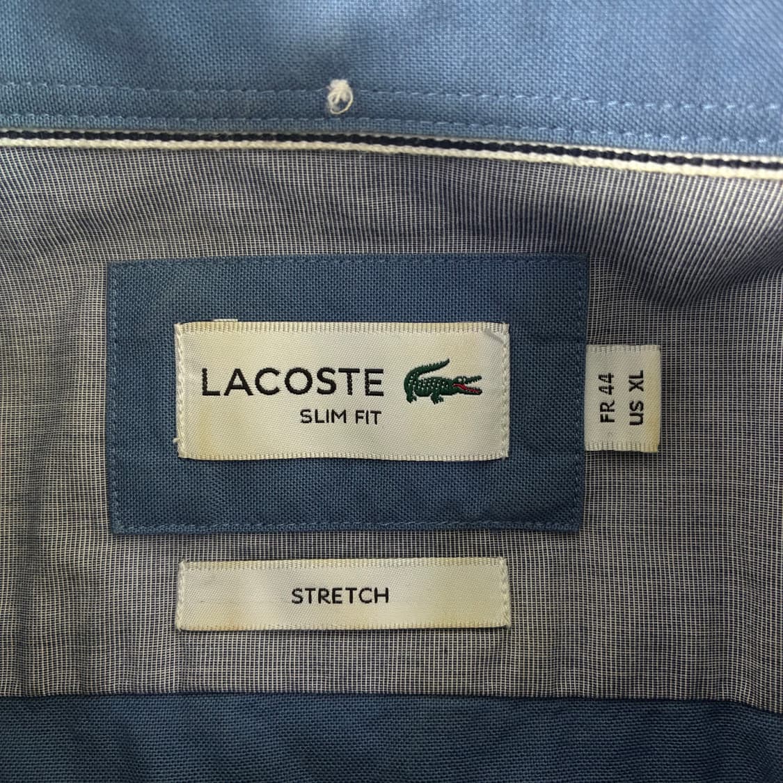 Lacoste  라코스테 코튼 옥스퍼드 솔리드 소라 셔츠  상품이미지4