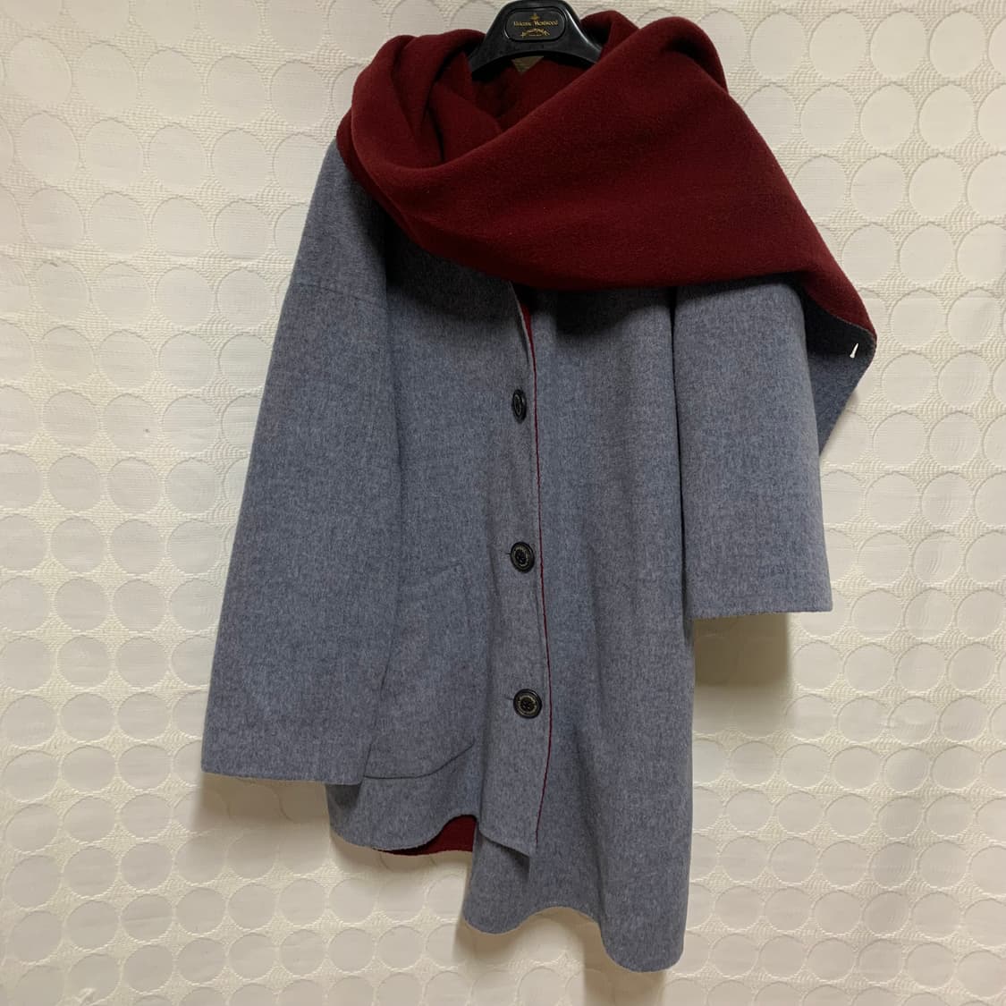 vivienne westwood 머플러 일체형 울·캐시미어 코트  상품이미지4