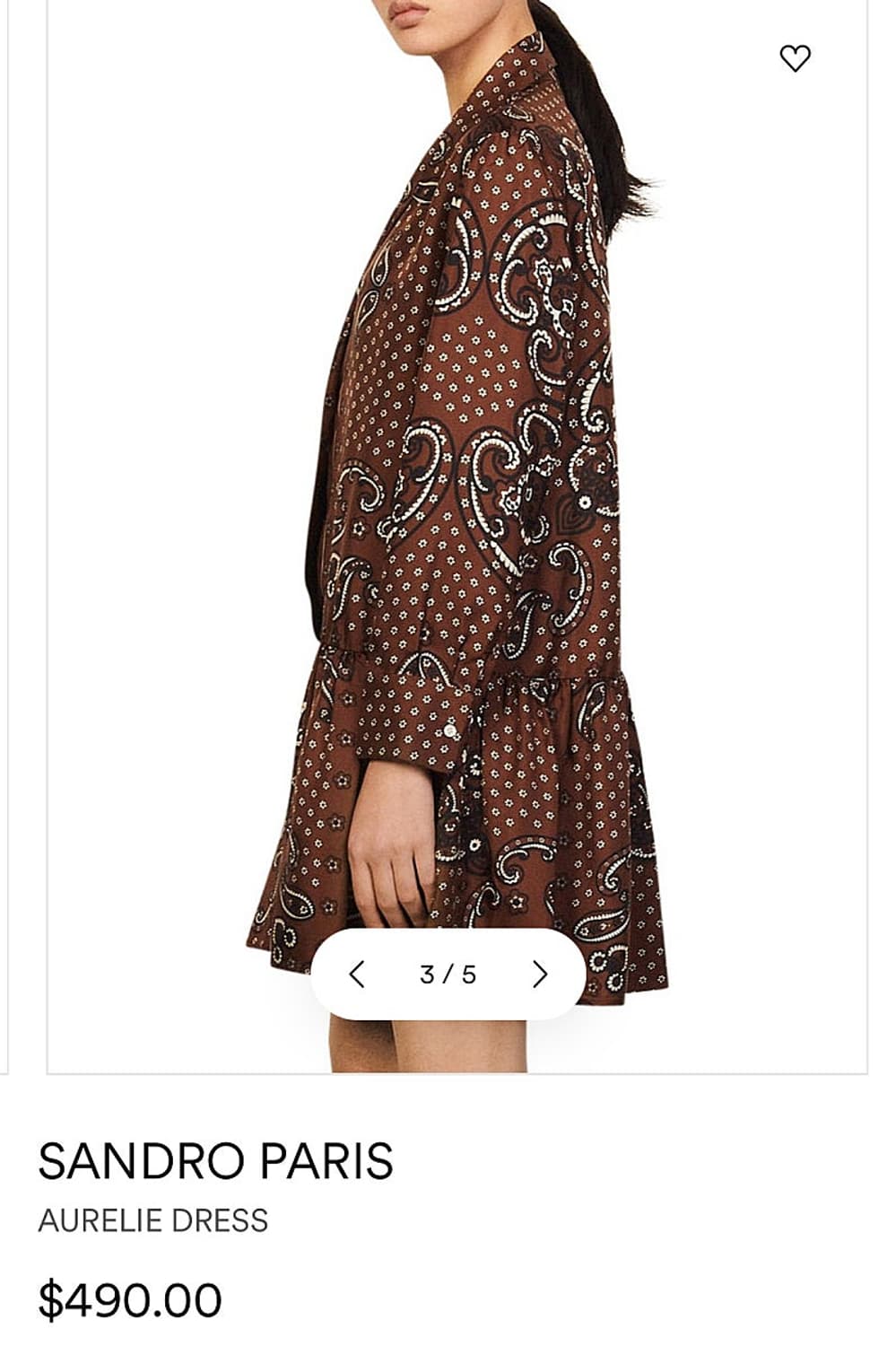 여) 산드로 실크 원피스 상품이미지9