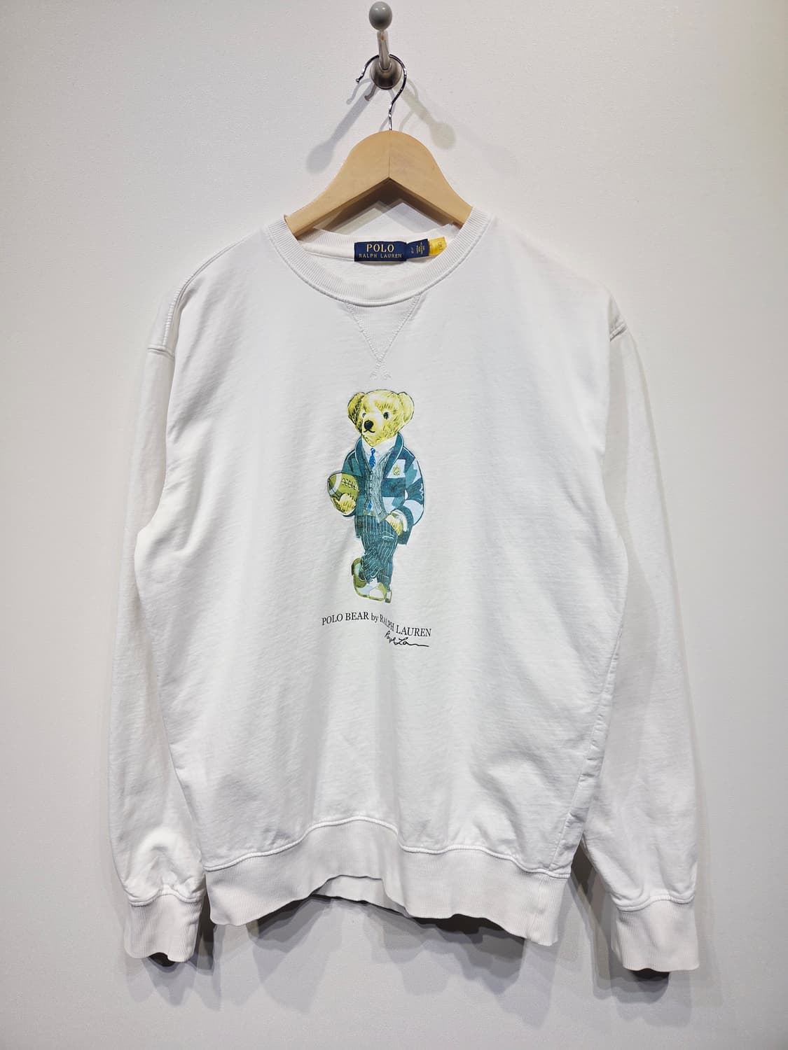 폴로 랄프로렌 신형 폴로베어 맨투맨 화이트_L 상품이미지2