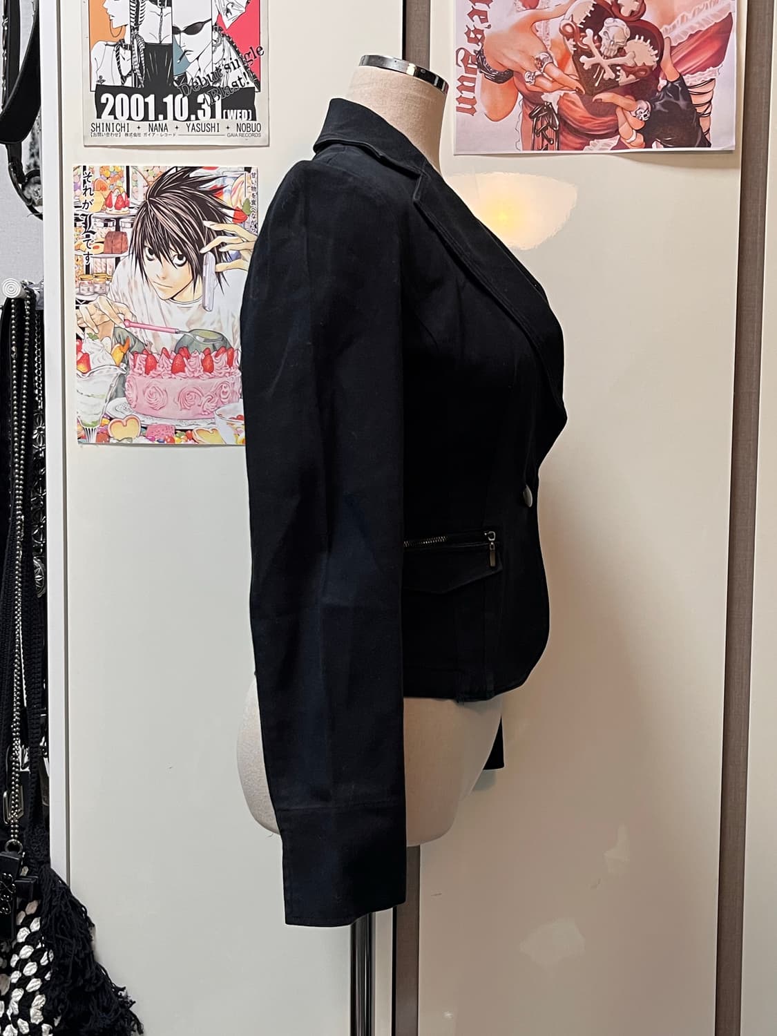 세실 맥비 블랙 크롭 자켓 상품이미지4