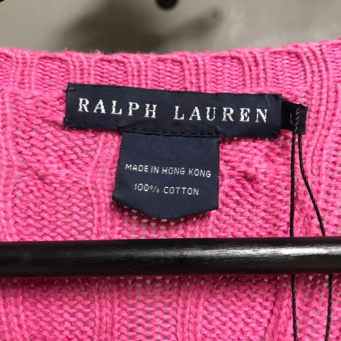 폴로 랄프로렌 케이블 니트 핑크 L 상품이미지5
