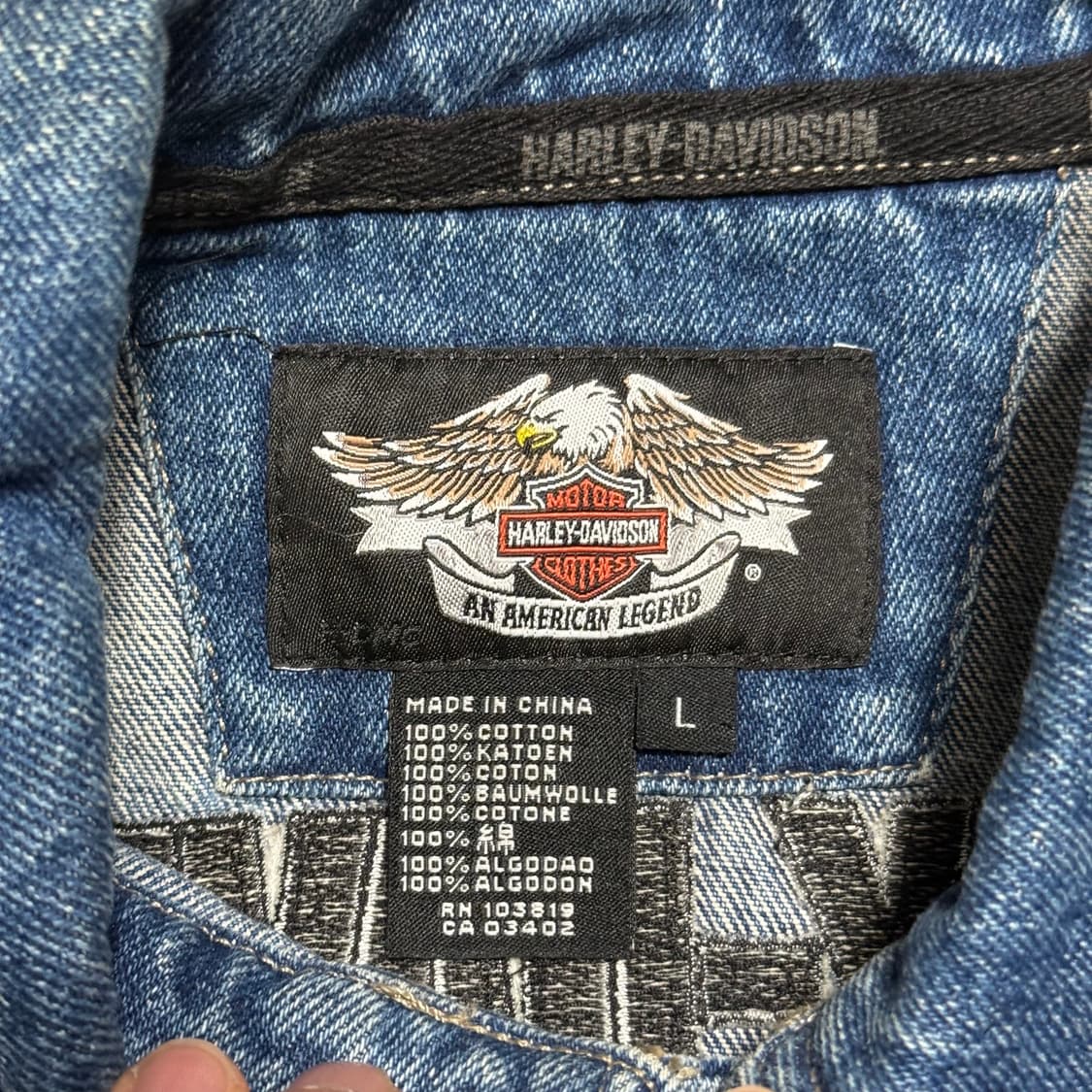 L 할리데이비슨 105주년 기념 데님 자켓 상품이미지4