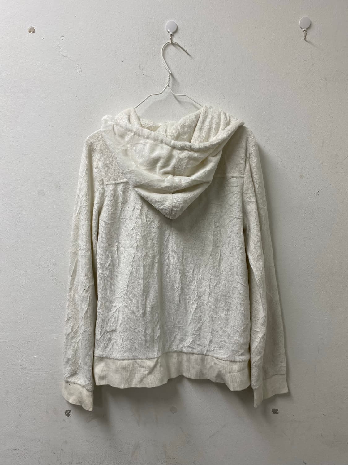 [Tralala] Gal Mood White Hoodie Zip Up 상품이미지5