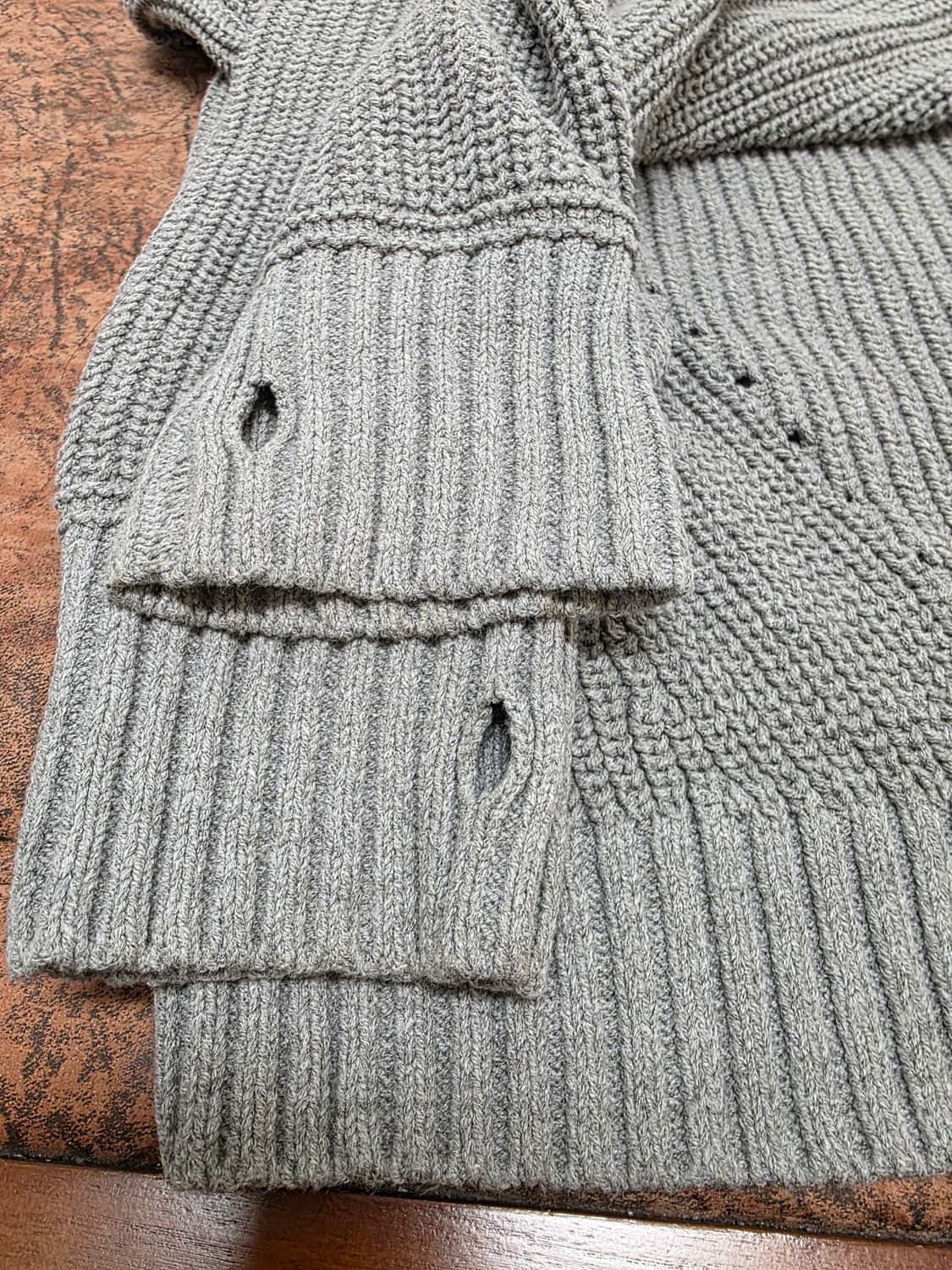 일꼬르소 반집업 니트 XL 상품이미지4